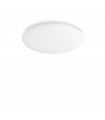 Plafonnier Level Verre,métal blanc 1 ampoule 8,5cm