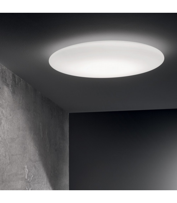 Ceiling light Level Glass, white metal 1 bulb 8.5cm