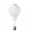 Plafonnier Dream 1 ampoule Verre,tissu blanc