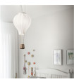 Ceiling light Dream 1 bulb Glass, white fabric