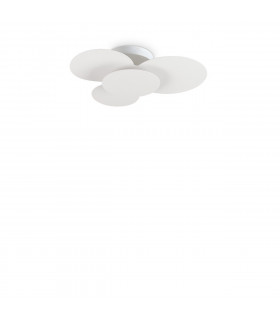 Cloud ceiling light White metal 1 bulb 14cm