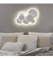 Cloud ceiling light White metal 1 bulb 14cm
