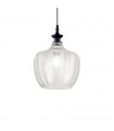 Suspension Lord 1 ampoule Verre,métal Transparent