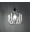 Suspension Lord 1 ampoule Verre,métal Transparent