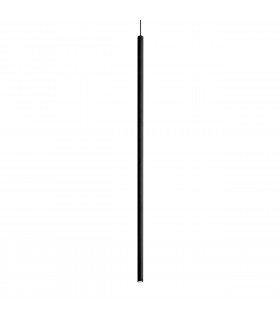 Sospensione di design Filo 1 lampadina Metallo, alluminio Nero
