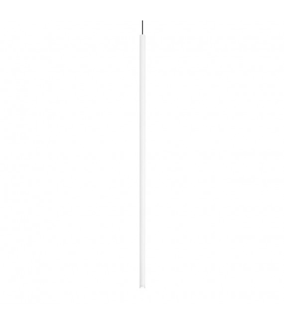 Lámpara colgante de diseño Filo 1 bombilla Metal, aluminio blanco