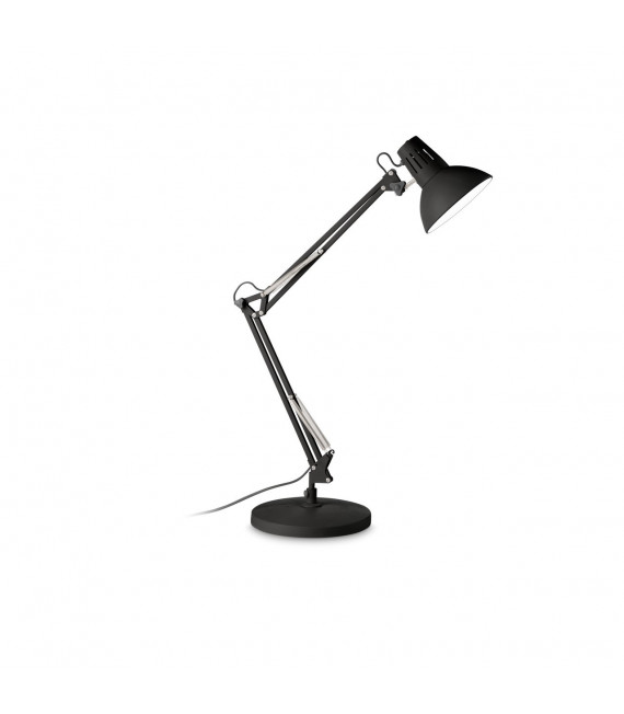 Table lamp Wally Matt black metal 1 bulb 58cm