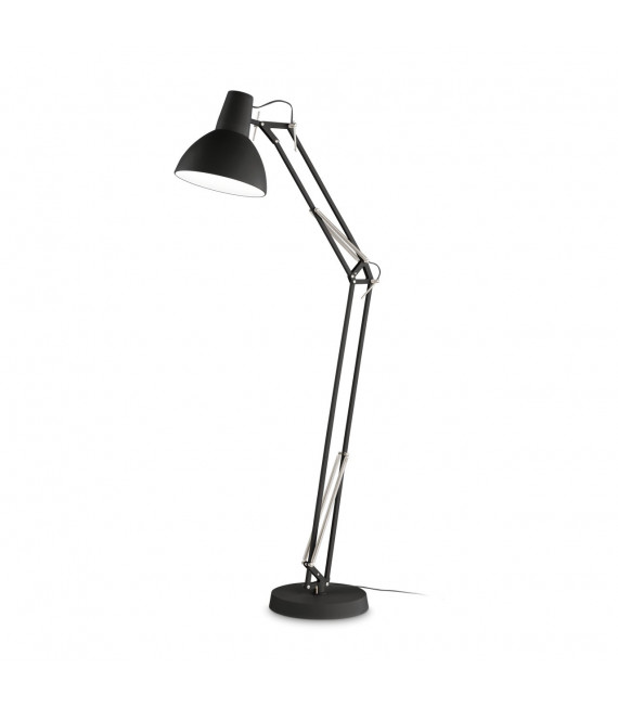 Lampada da scrivania Wally Metallo nero opaco 1 lampadina 160cm