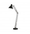 Lampe de bureau Wally Métal Noir mat 1 ampoule 160cm