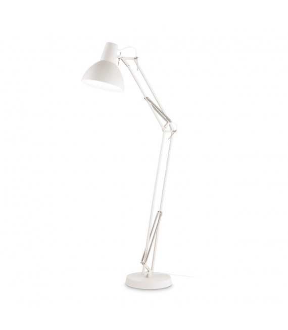 Lampe de bureau Wally Métal blanc mat 1 ampoule 160cm