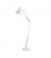 Wally desk lamp Matt white metal 1 bulb 160cm