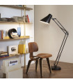 Sally desk lamp Matt black metal 1 bulb 160cm