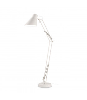Lampada da scrivania Sally Metallo bianco opaco 1 lampadina 160cm