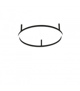 Plafón LED integrado Oracle Metal, aluminio Negro 1 bombilla 7cm