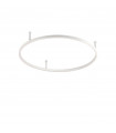 Integrated LED ceiling light Oracle Metal, white aluminum 1 bulb 7cm