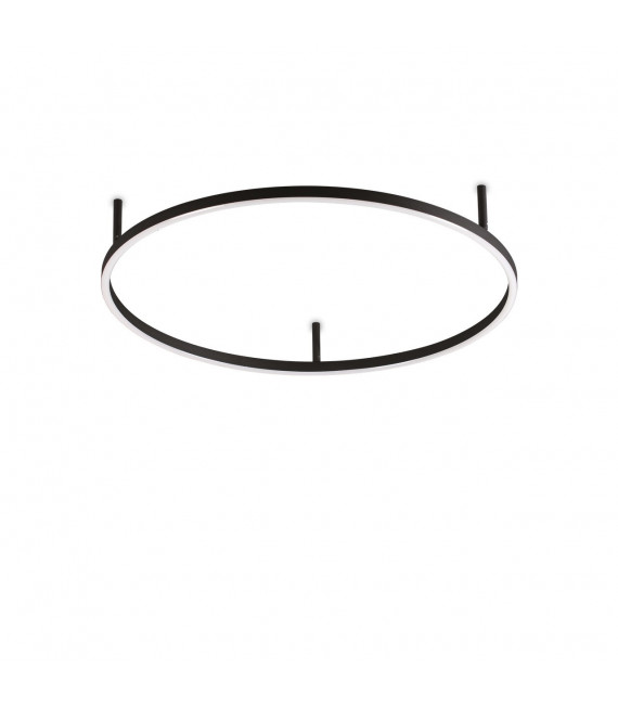 Plafón LED integrado Oracle Metal, aluminio Negro 1 bombilla 7cm