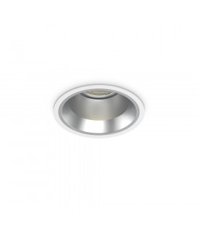 Spot encastré Off Métal,aluminium blanc 1 ampoule 7,6cm