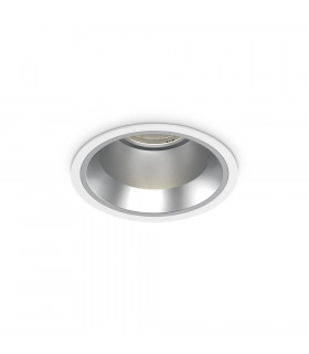 Einbaustrahler Off Metal, Weißaluminium 1 Glühbirne 10cm