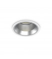 Spot encastré Off Métal,aluminium blanc 1 ampoule 10cm