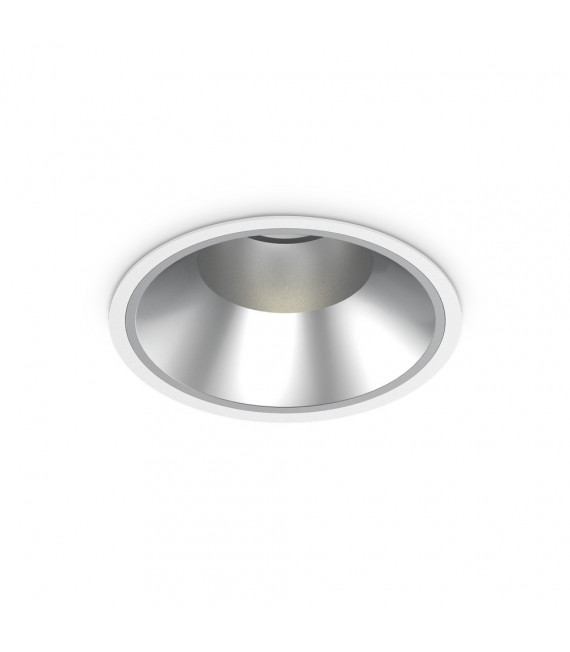 Foco empotrable Off Metal aluminio blanco 1 bombilla 13,2cm