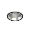 Recessed spotlight Off Metal, aluminum Black 1 bulb 10cm