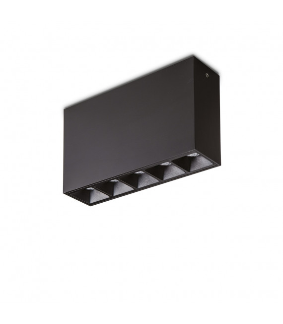 Spot Downlight Lika Metallo, alluminio Nero 1 lampadina 8cm
