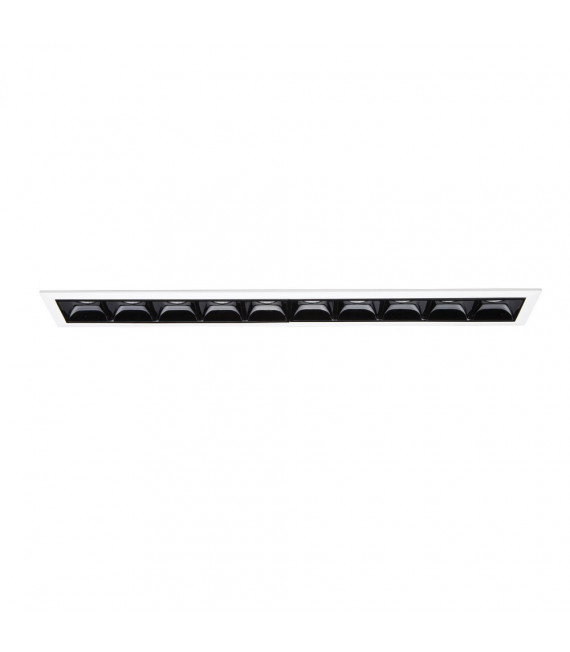 Foco empotrable Lika Metal, aluminio Negro 1 bombilla 4,8cm