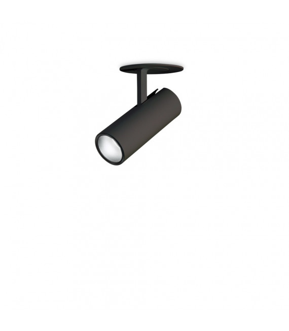 Recessed spotlight Play Metal, aluminum Black 1 bulb 12.5cm