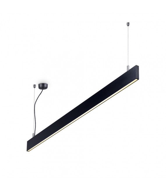 Sospensione LED integrata Linus 1 lampadina Metallo, alluminio Nero