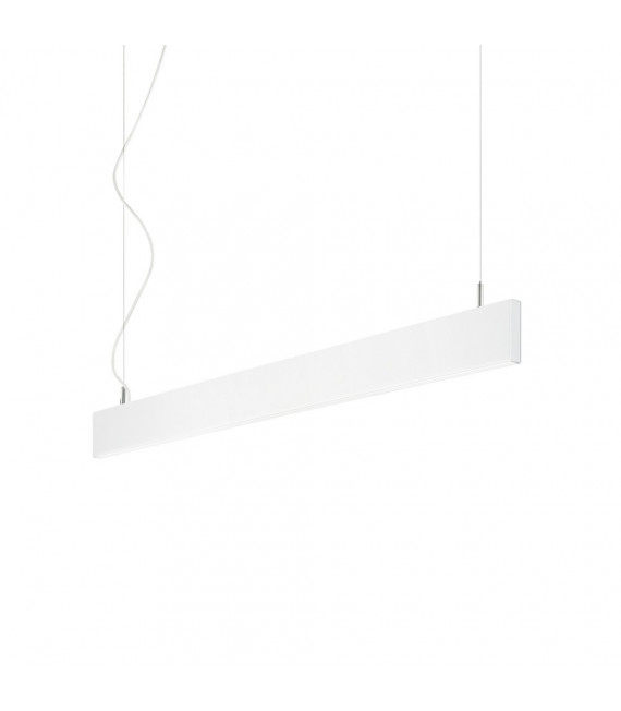 Suspension LED intégré Linus 1 ampoule Métal,aluminium blanc