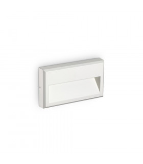 Applique murale Febe Verre,métal blanc 1 ampoule 13cm