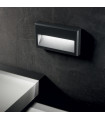 Applique murale Febe Verre,métal Anthracite 1 ampoule 22,5cm