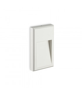 Applique murale Febe Verre,métal blanc 1 ampoule 22,5cm