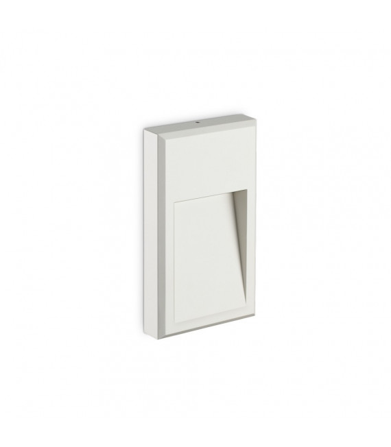 Applique murale Febe Verre,métal blanc 1 ampoule 22,5cm