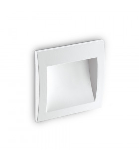 Aplique de jardín empotrable Wire Glass, metal, aluminio blanco 1 bombilla 14cm