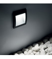 Recessed garden wall light Wire Glass, metal, white aluminum 1 bulb 9cm