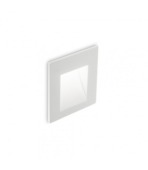 Aplique jardín empotrable Bit Metal, aluminio blanco 1 bombilla 7cm