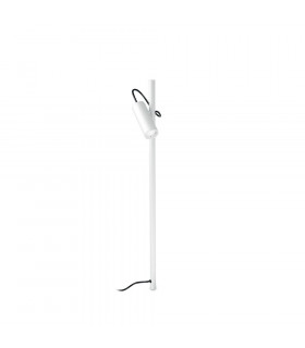 Hub garden bollard Metal, white aluminum 1 bulb 110cm