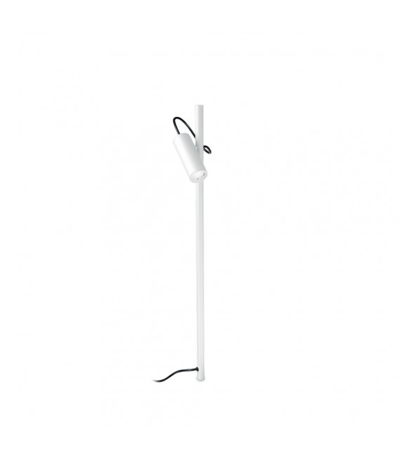 Borne de jardin Hub Métal,aluminium blanc 1 ampoule 110cm