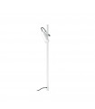 Hub garden bollard Metal, white aluminum 1 bulb 110cm