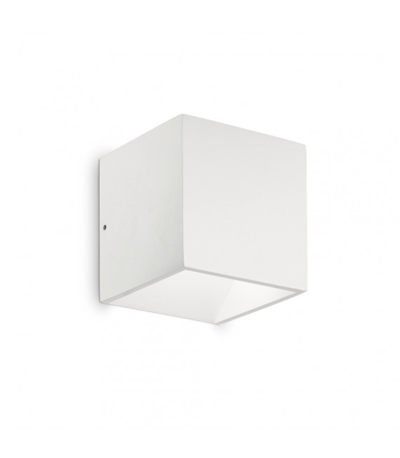 Applique da giardino Rubik Metallo, alluminio bianco 1 lampadina 10cm