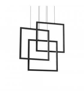 Suspension LED intégré Frame Métal,aluminium Noir 1 ampoule cm