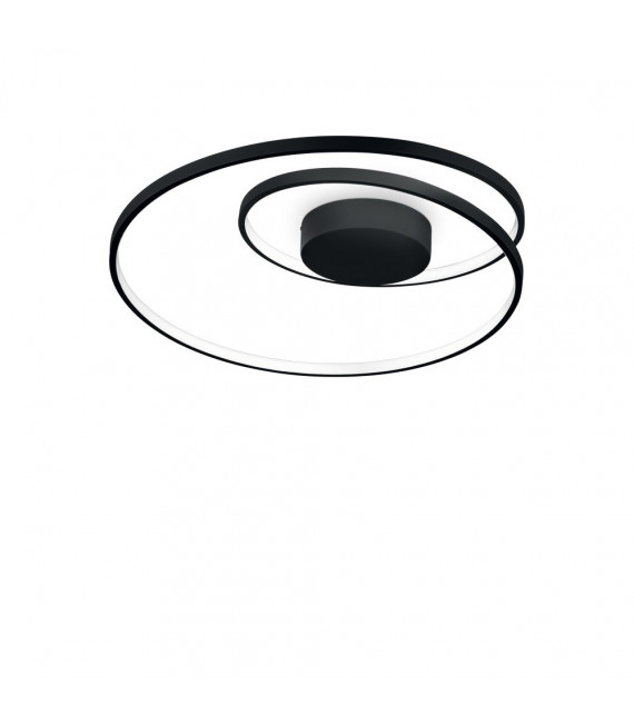 Integrierte LED-Deckenleuchte Oz Metall, Kunststoff Schwarz 1 Glühbirne 18cm