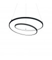 Suspension LED intégré Oz 1 ampoule Métal,plastique Noir