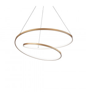Suspensión LED integrada Bombilla Oz 1 Metal, plástico Oro