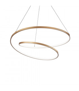 Suspensión LED integrada Bombilla Oz 1 Metal, plástico Oro