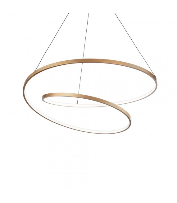 Suspensión LED integrada Bombilla Oz 1 Metal, plástico Oro