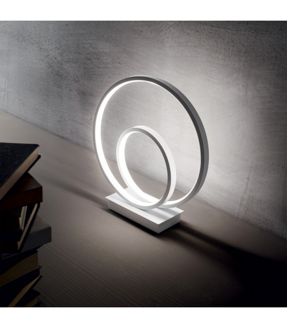 Integrierte LED-Lampe Oz Metal, weißer Kunststoff 1 Glühbirne 31cm