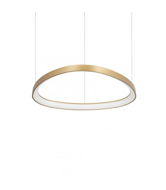 Suspension LED intégré Gemini 1 ampoule Métal,plastique Laiton