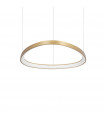 Suspension LED intégré Gemini 1 ampoule Métal,plastique Laiton